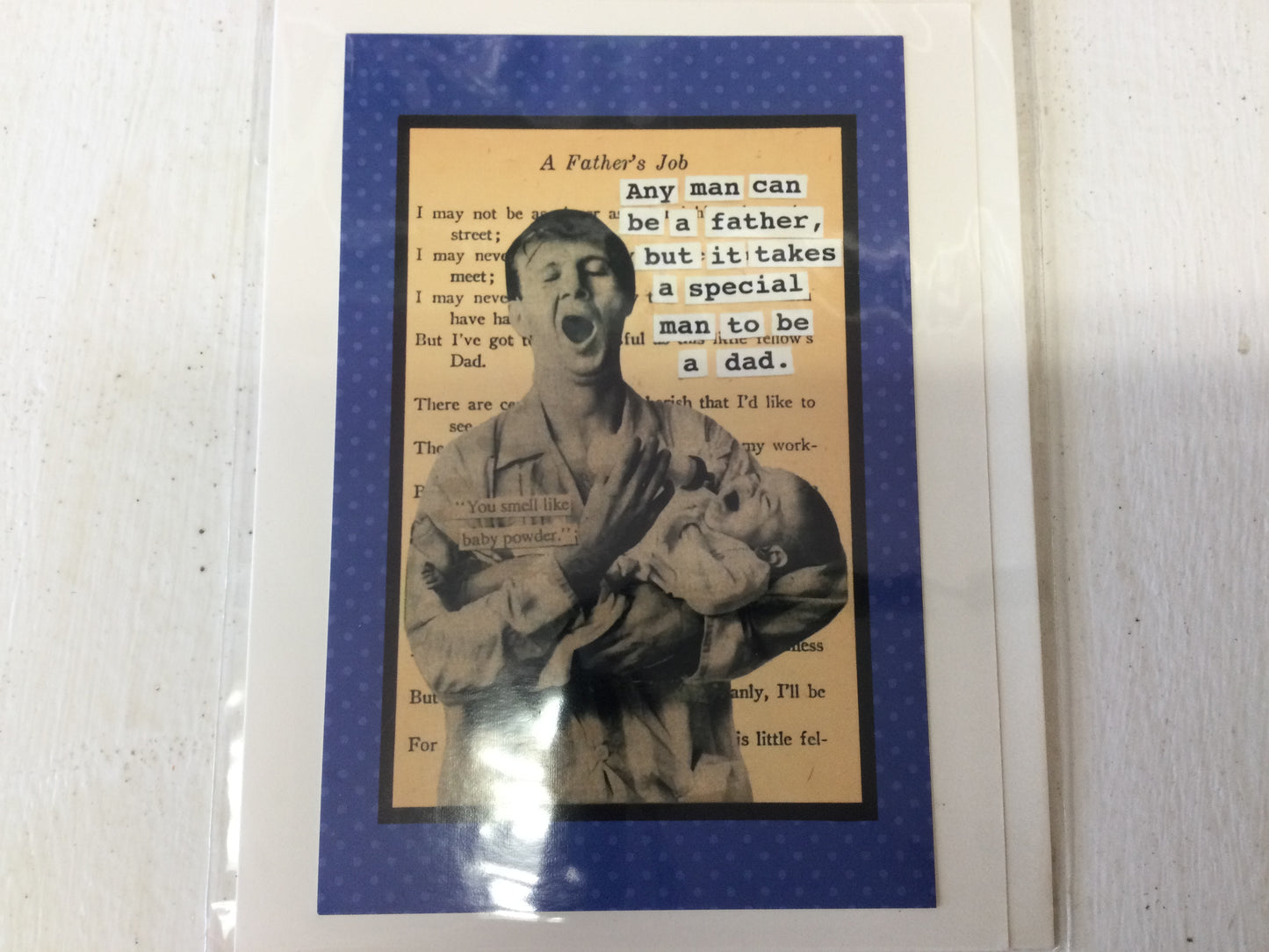 Card, any man can be a father