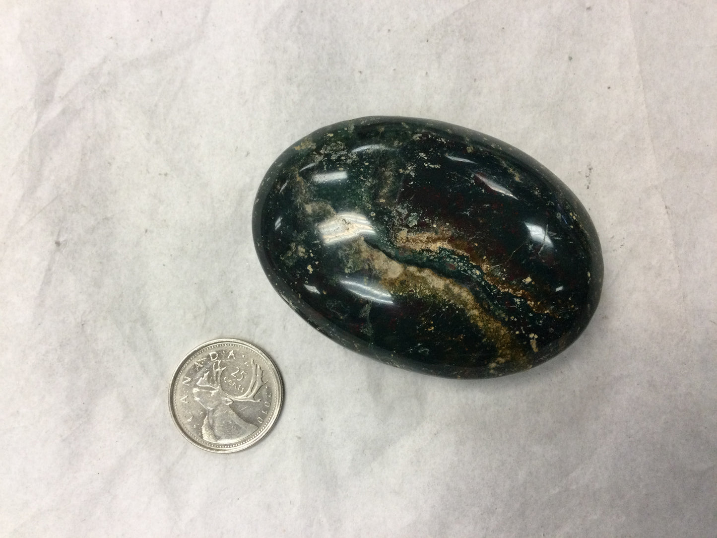 Large Bloodstone Palm stone