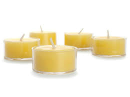 tealight, YELLOW beeswax