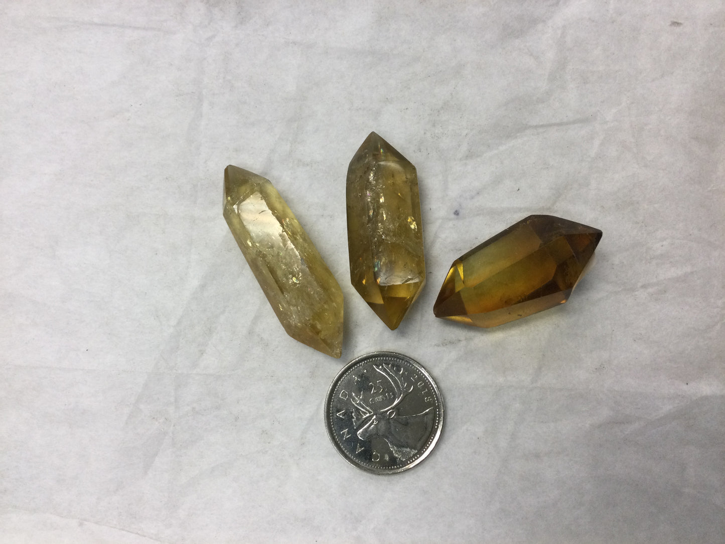 Natural Citrine Small Double Terminated Point