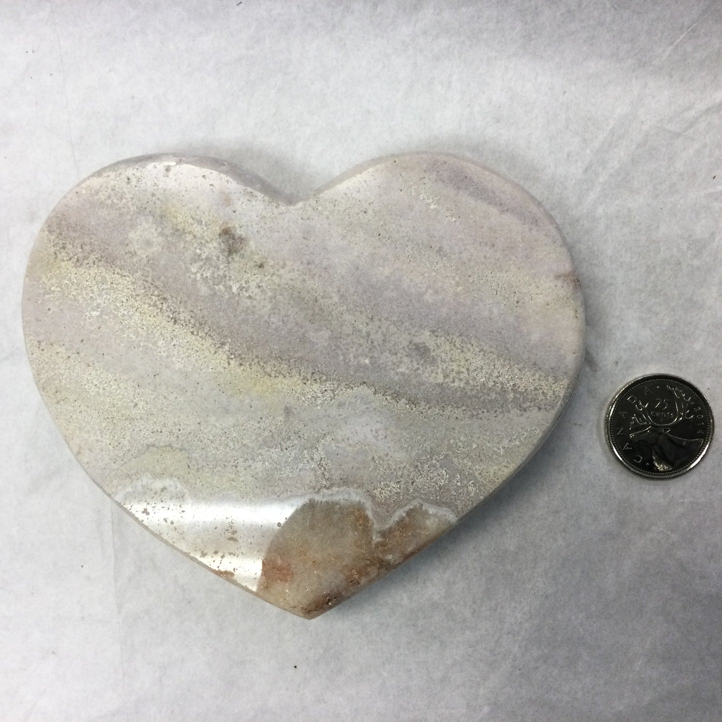 Large Pink Amethyst Polished Heart