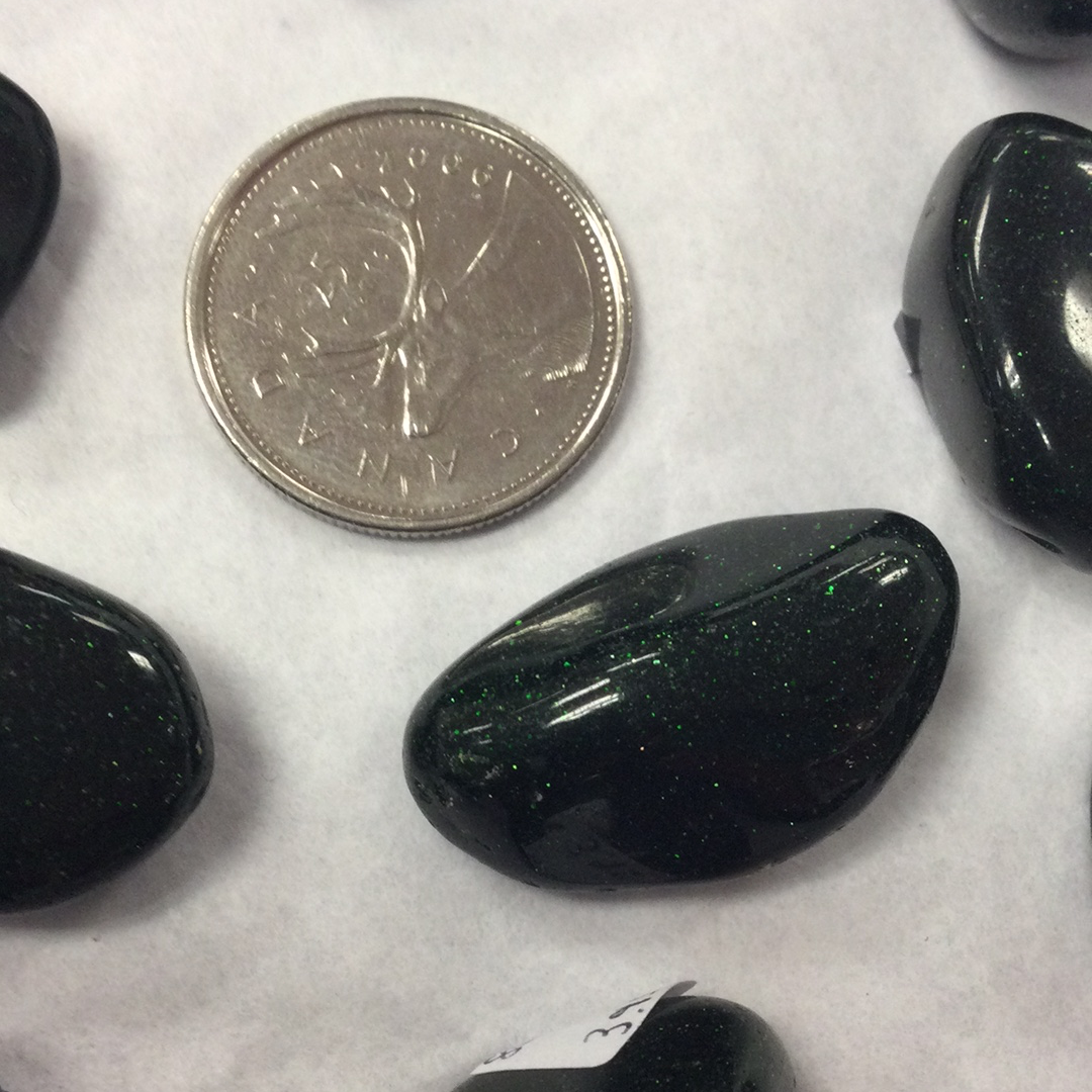 Green Goldstone medium Tumble