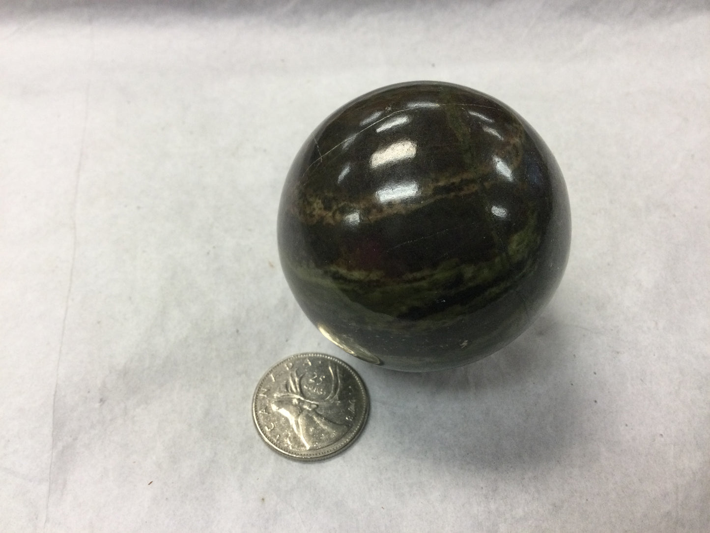 Epidote/Pyrite Sphere 2”