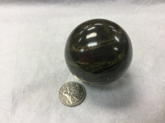 Epidote/Pyrite Sphere 2”