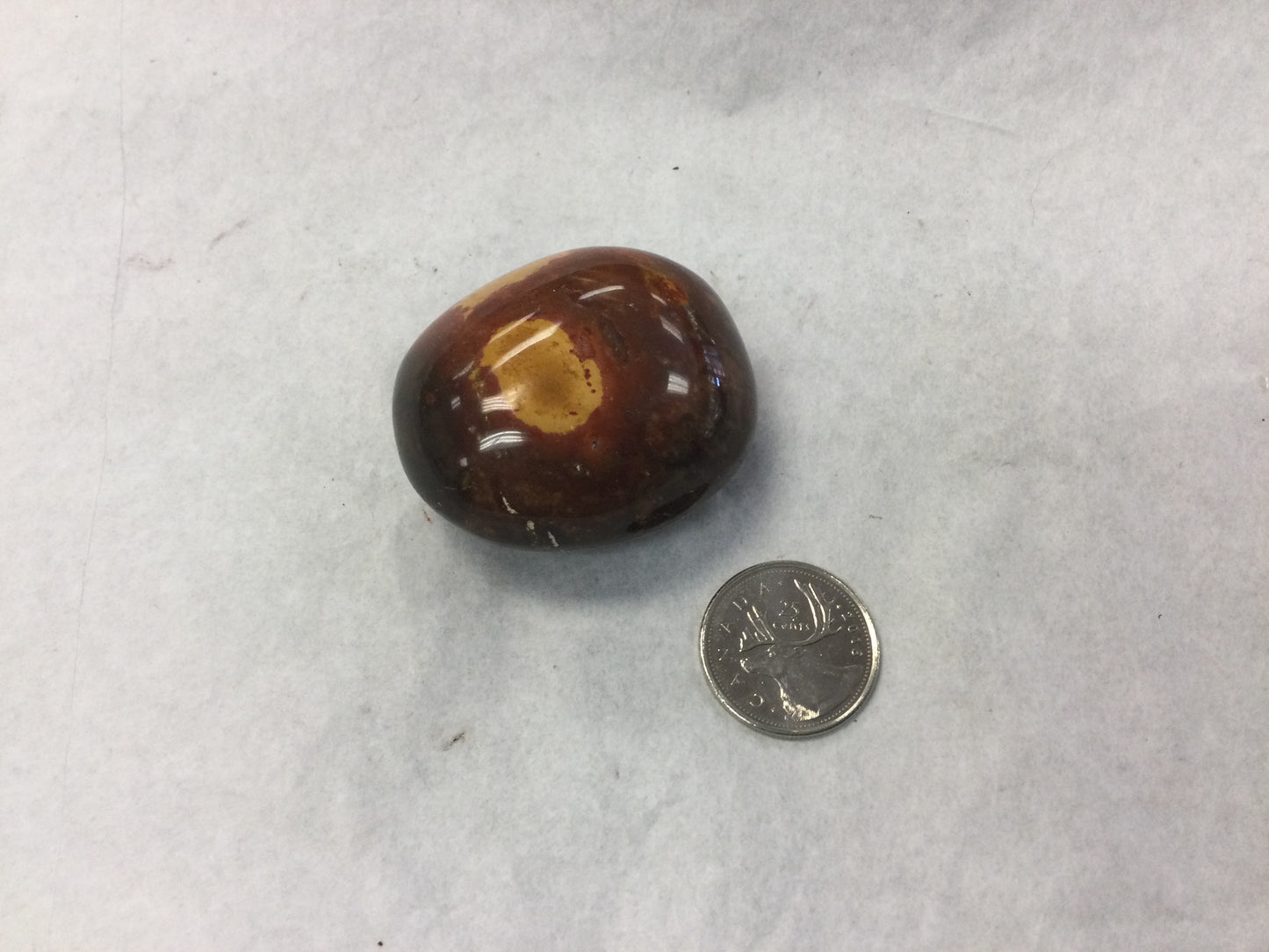 Medium Violet Agate Palm Stone/Egg