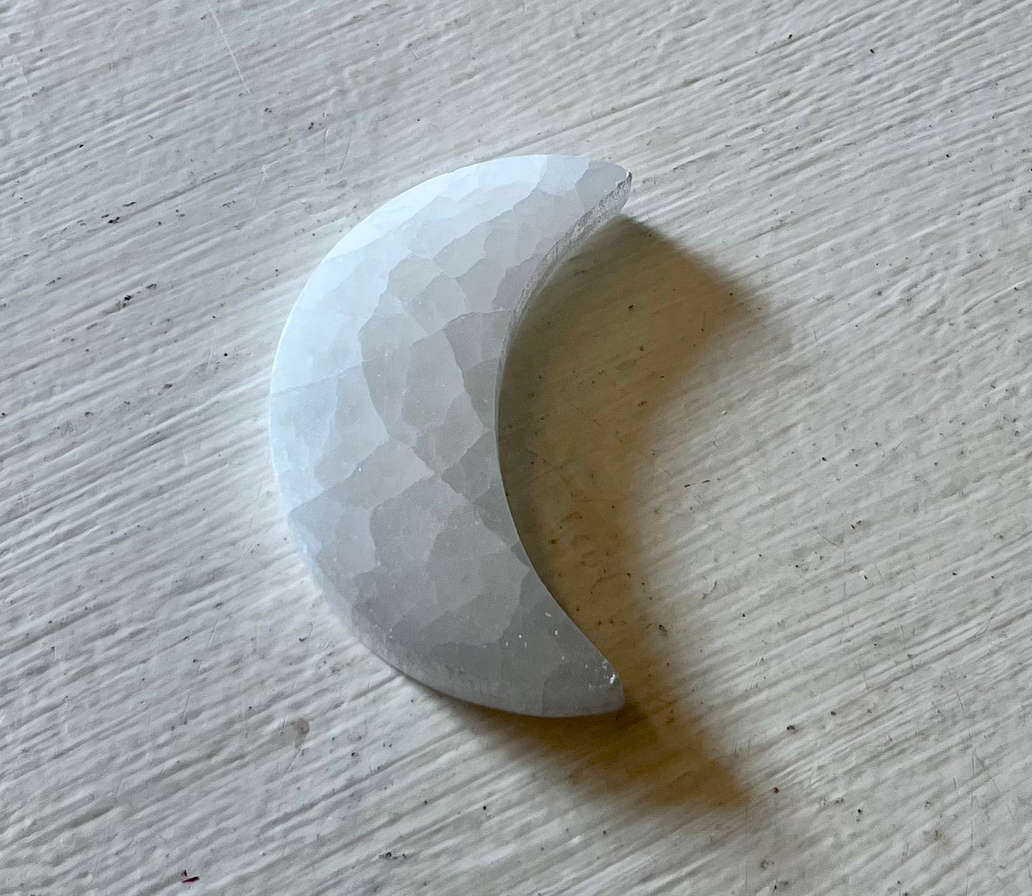 Small Selenite Moon 3"