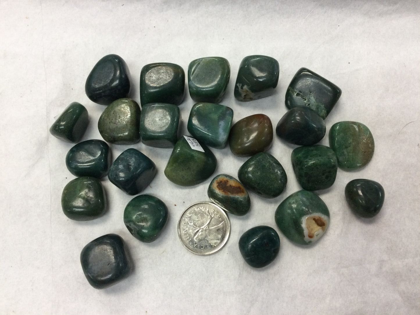 Moss Agate Tumbled (Darker)