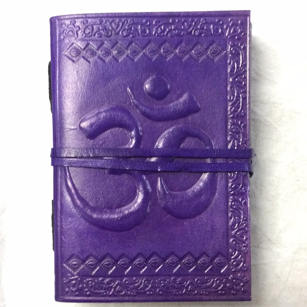5x3.5” Coloured Leather Journal, Various Motifs