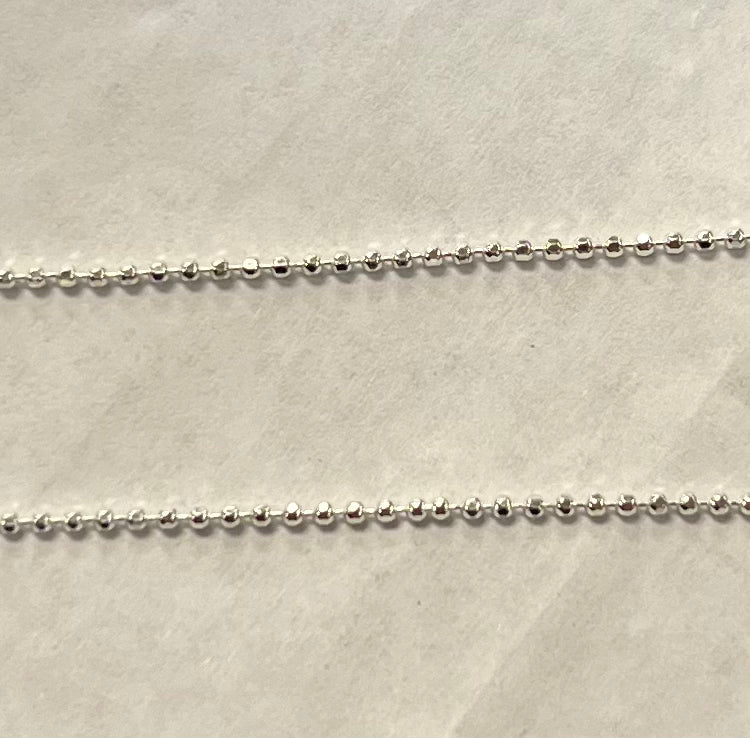 Lightweight Silver Ball Chain 18"