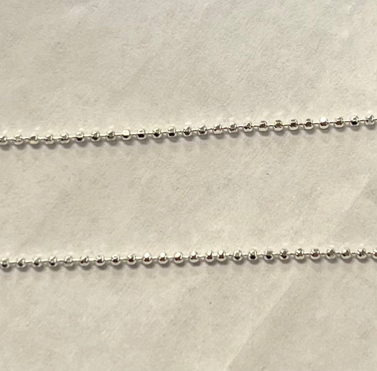 Lightweight Silver Ball Chain 18"