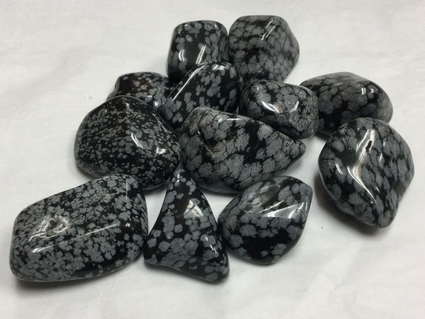 Snowflake Obsidian, Tumbled