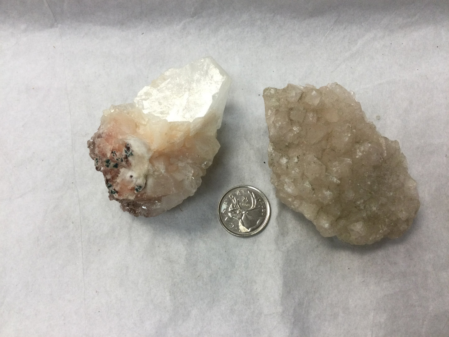 Apophyllite Cluster with Stilbite Inclusions