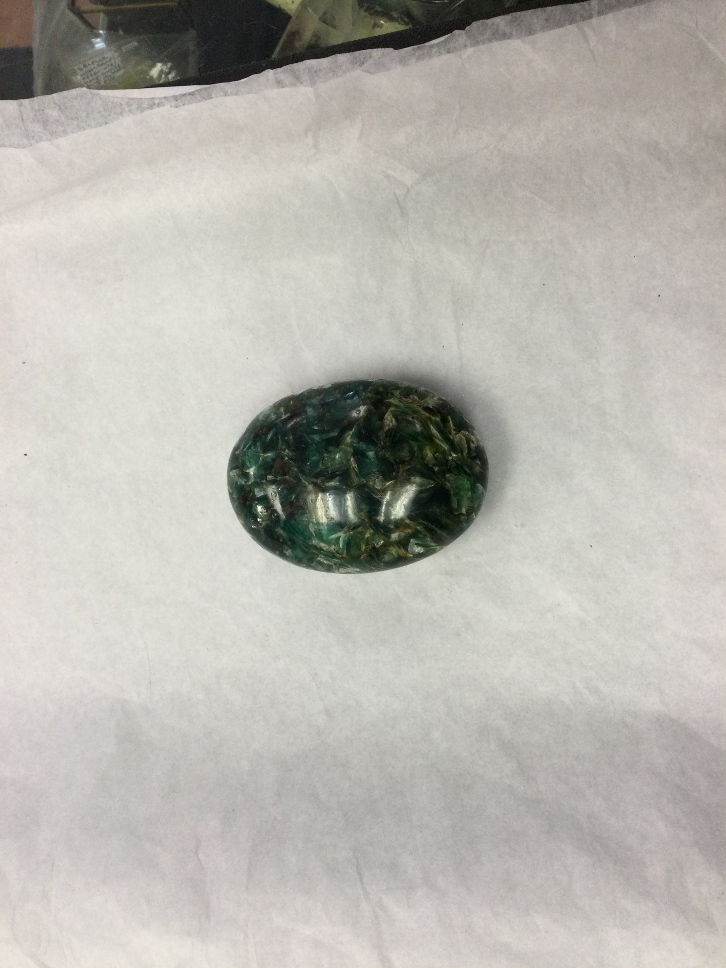 Blue & Green Kyanite Palm Stone - 173g