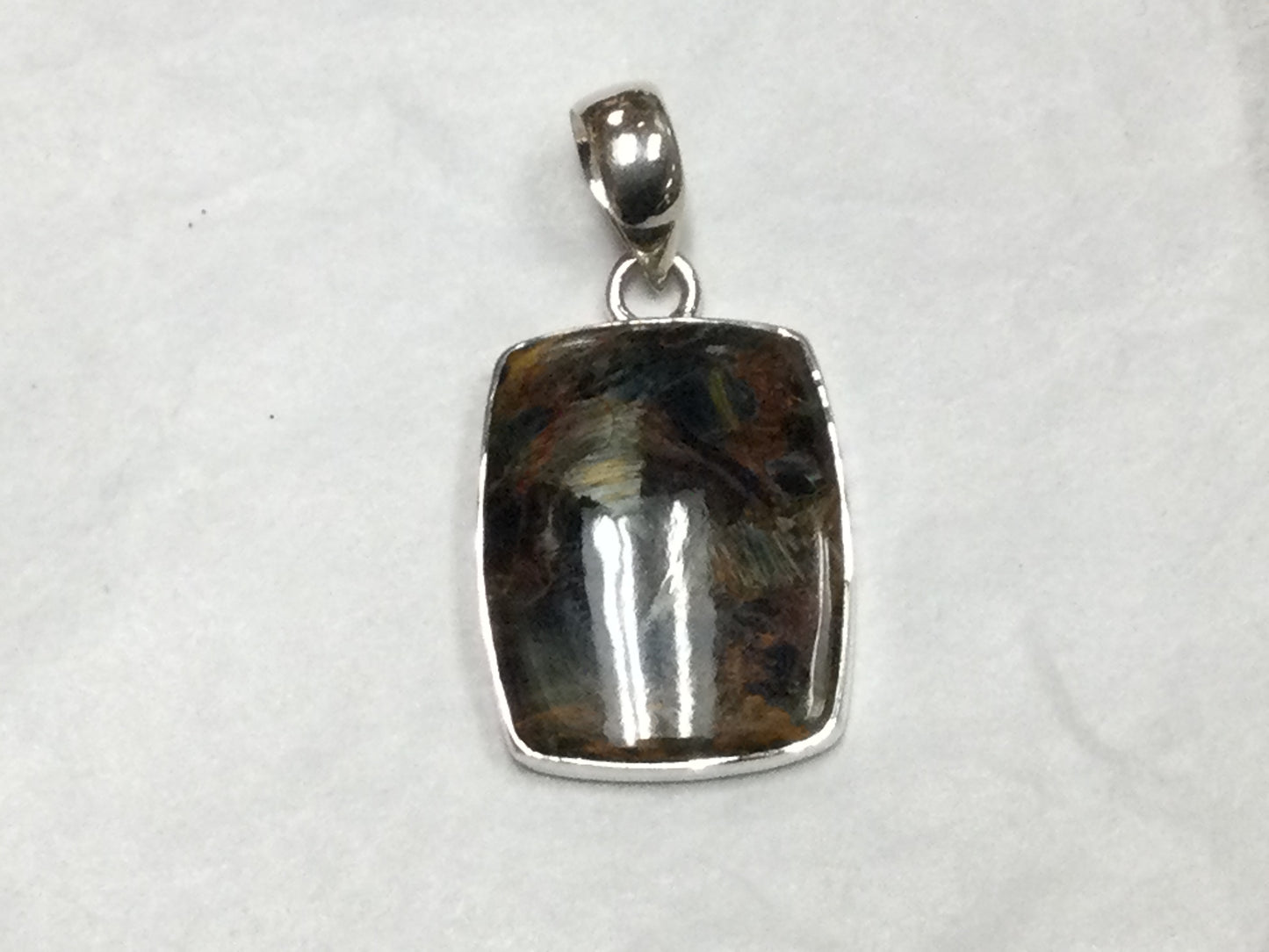 Rectangular Pietersite Pendant