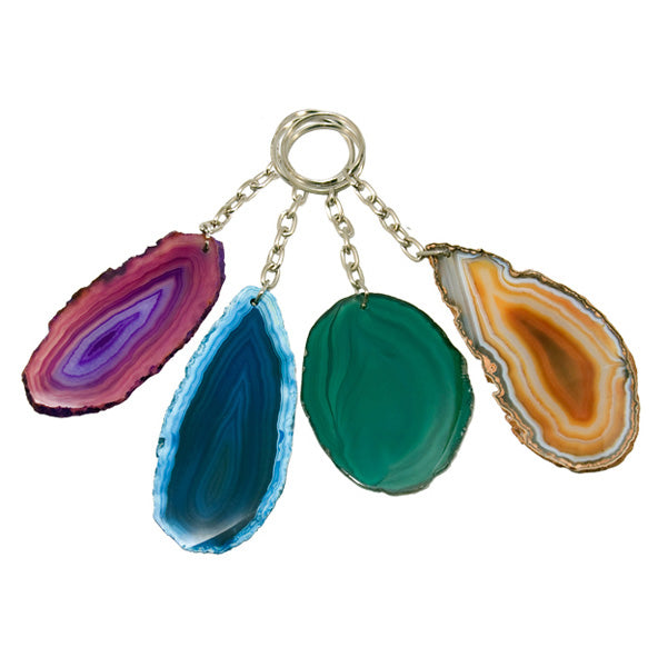 Assorted Keychain - Agate Slices