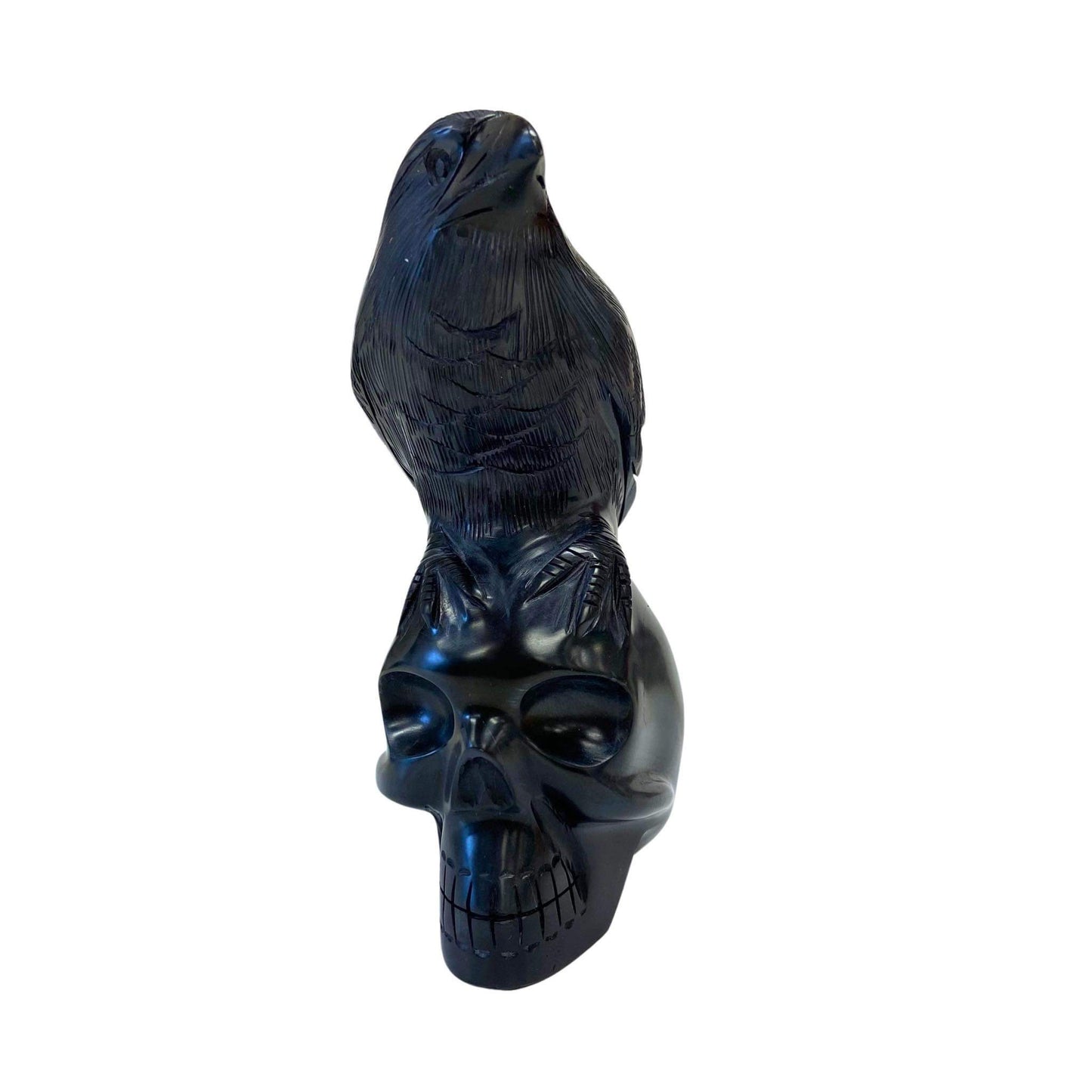 Onyx Skull and Crow