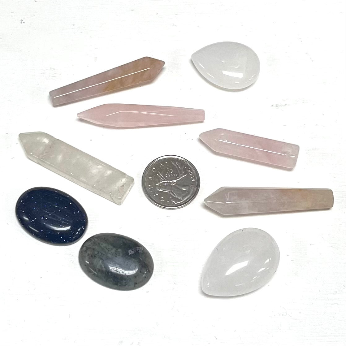 Assorted Crystal Points / Cabochon For Jewelry Making