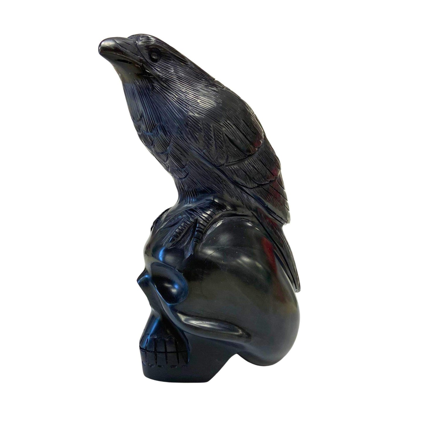 Onyx Skull and Crow