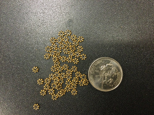 Gold Plated Star Heishi Spacer