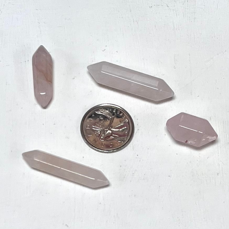 Soft Tumbled Double Terminated Points - Assorted Stones