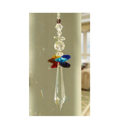 Suncatcher, Angel Crystal with Coloured Wings