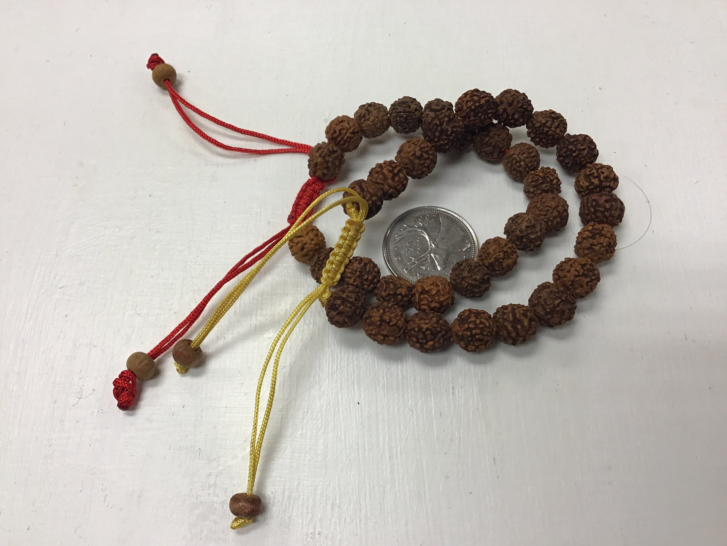 Rudraksha Bracelet with Coloured Cord