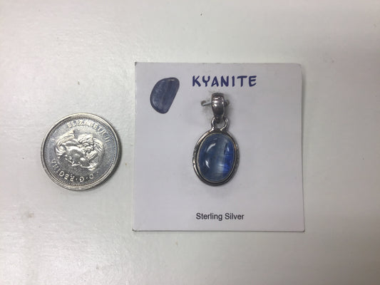 Blue Kyanite Pendant, oval