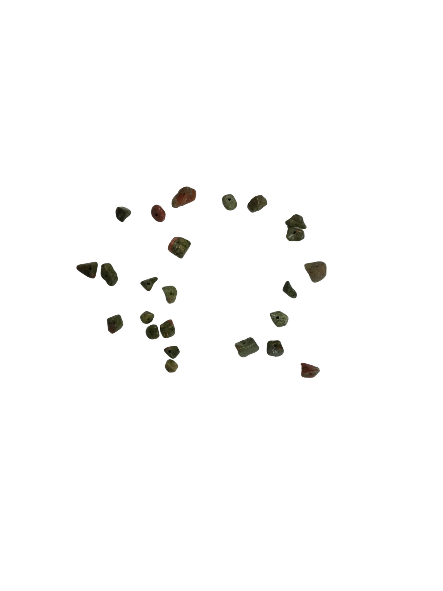 Unakite Drilled Chipstones 15g