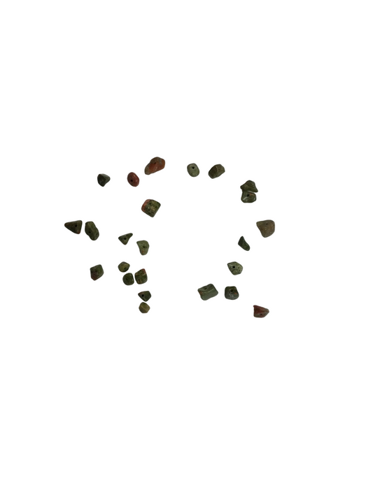 Unakite Drilled Chipstones 15g