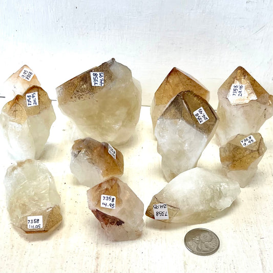 Self-Standing Citrine Points (Brazil) (HTA)