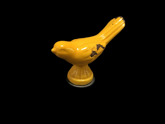 Yellow Ceramic Bird