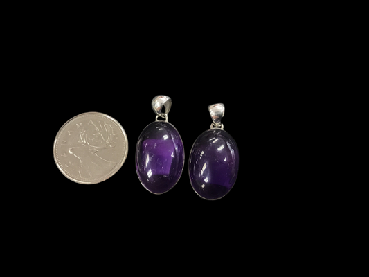 Medium Oval Amethyst Pendant