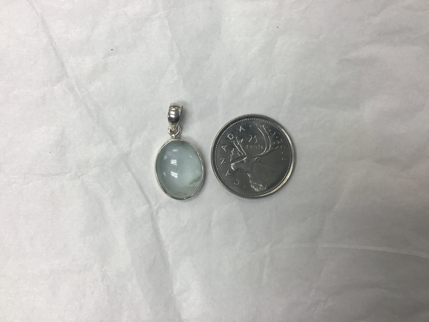 Oval topaz pendant