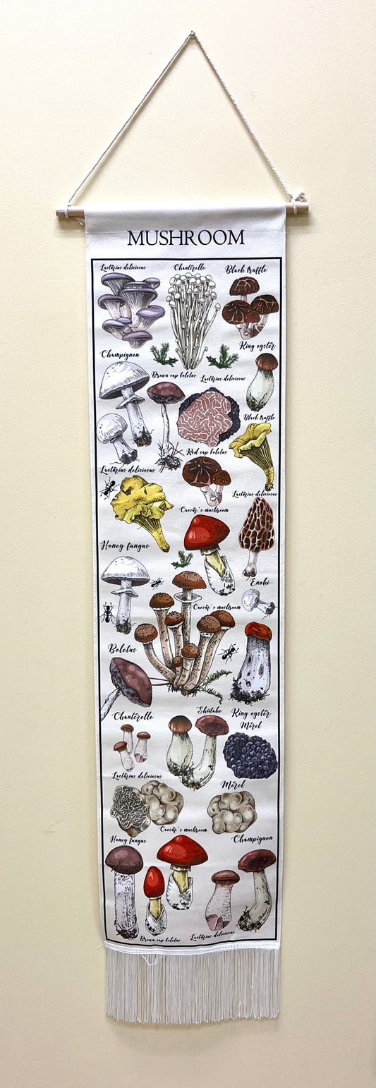 "Vintage" Mushroom Banner -  Cream