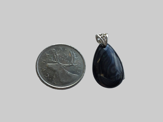 psilomaline drop Pendant