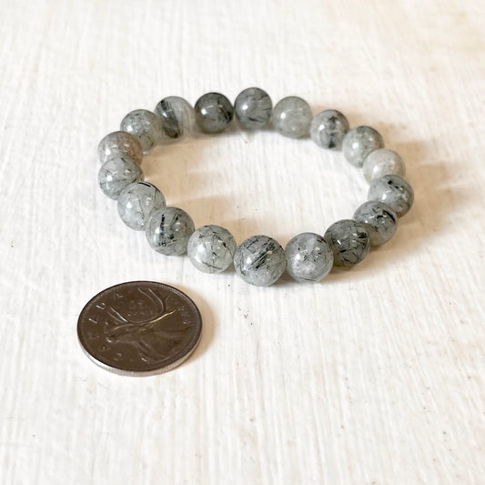 10mm Green Rutile Bracelet