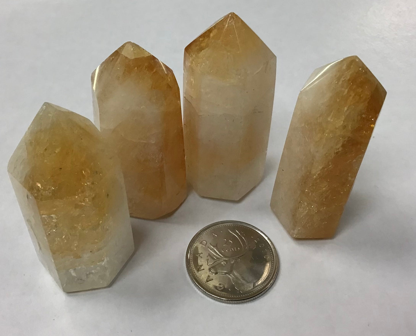 small citrine points