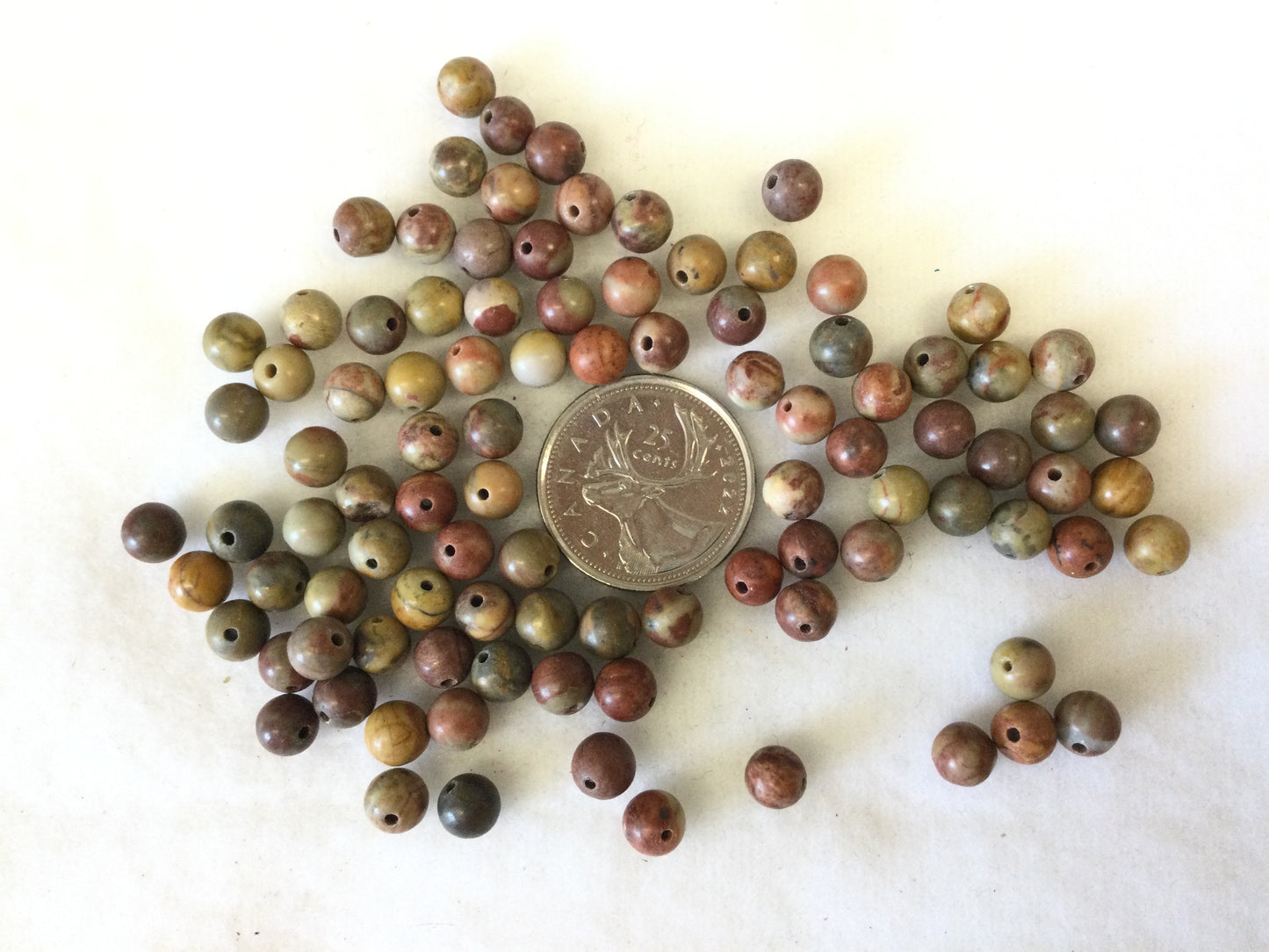 6mm Rainbow Jasper Beads