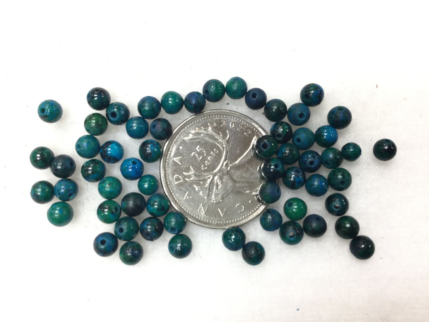 Synthetic Chrysocolla beads