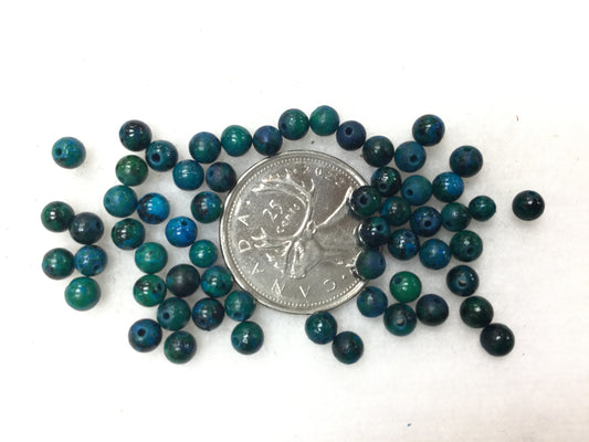 Synthetic Chrysocolla beads