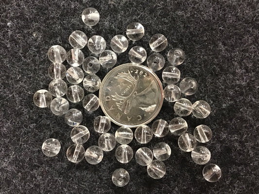 Clear crystal Quartz bead