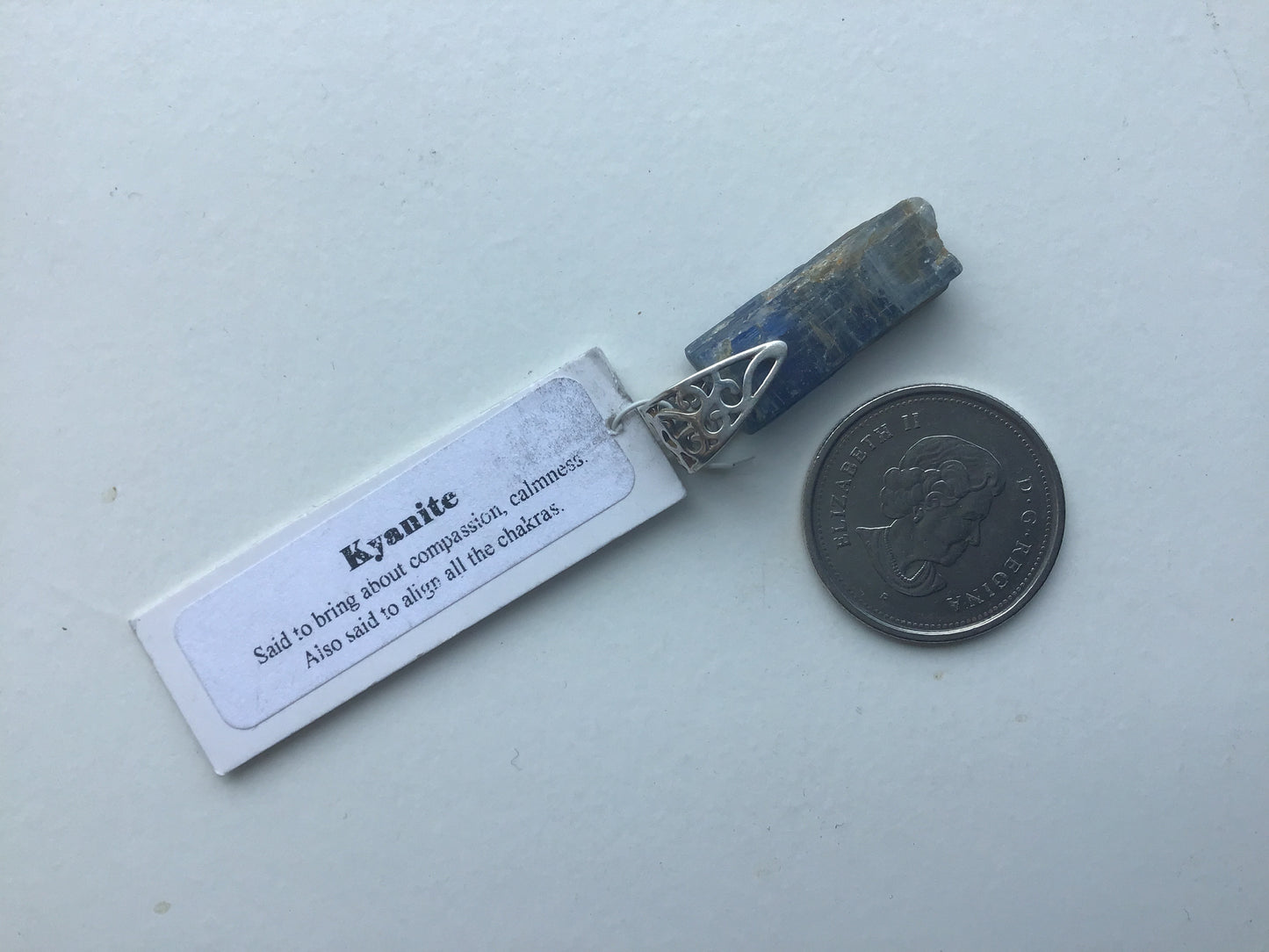 Rough Blue Kyanite Pendant