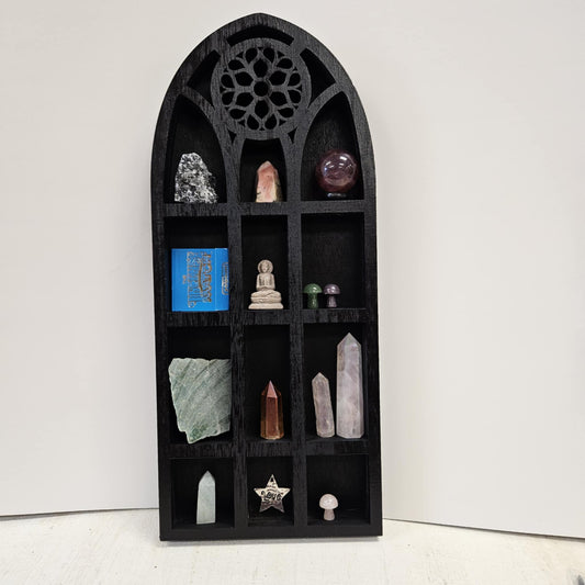 Rustic Wooden Display Shelf