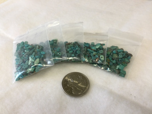 5g turquoise chip beads