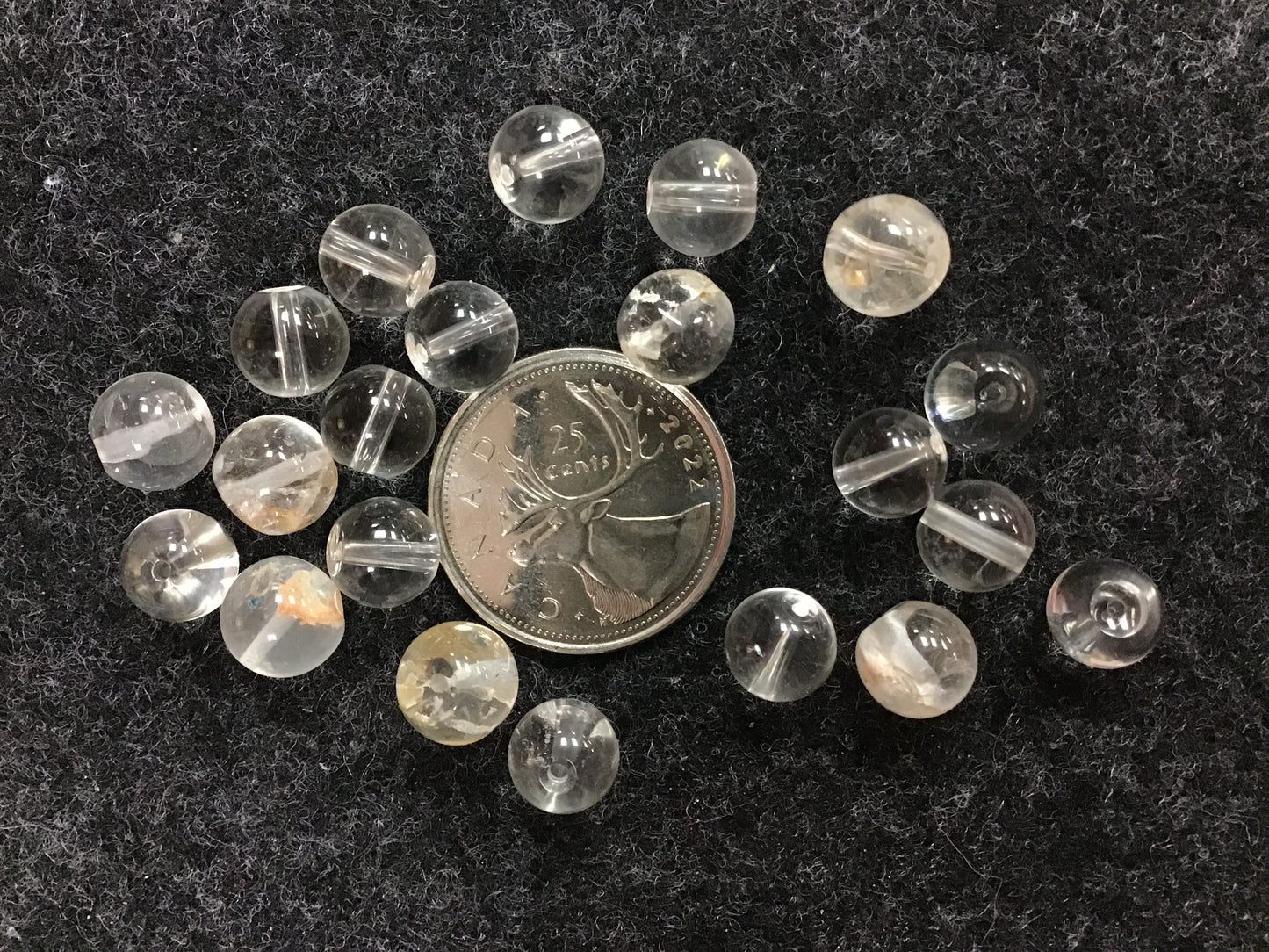 Clear crystal Quartz bead