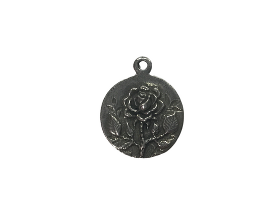 “Love” Rose Flower Pendant