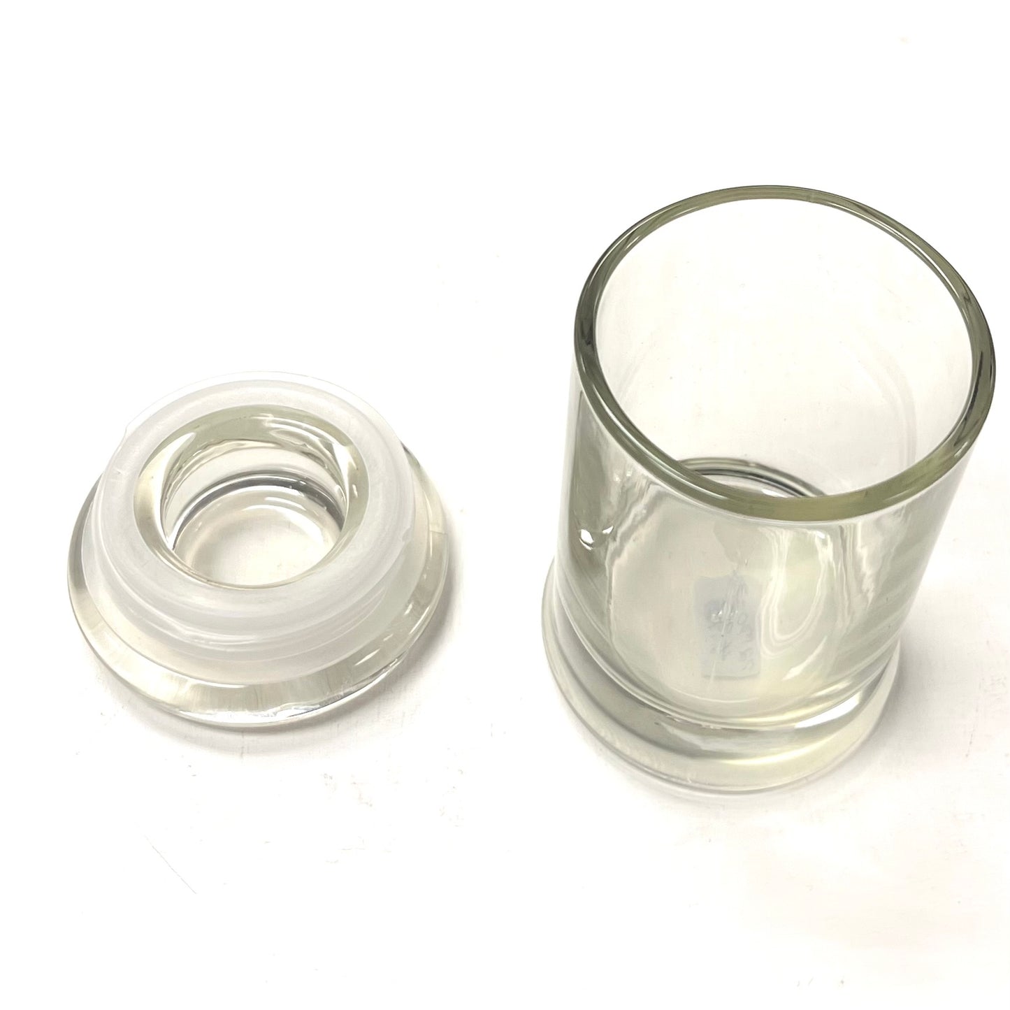 2.75oz Mini Glass Jar - Ideally for Candles - Rubber Sealed Lid