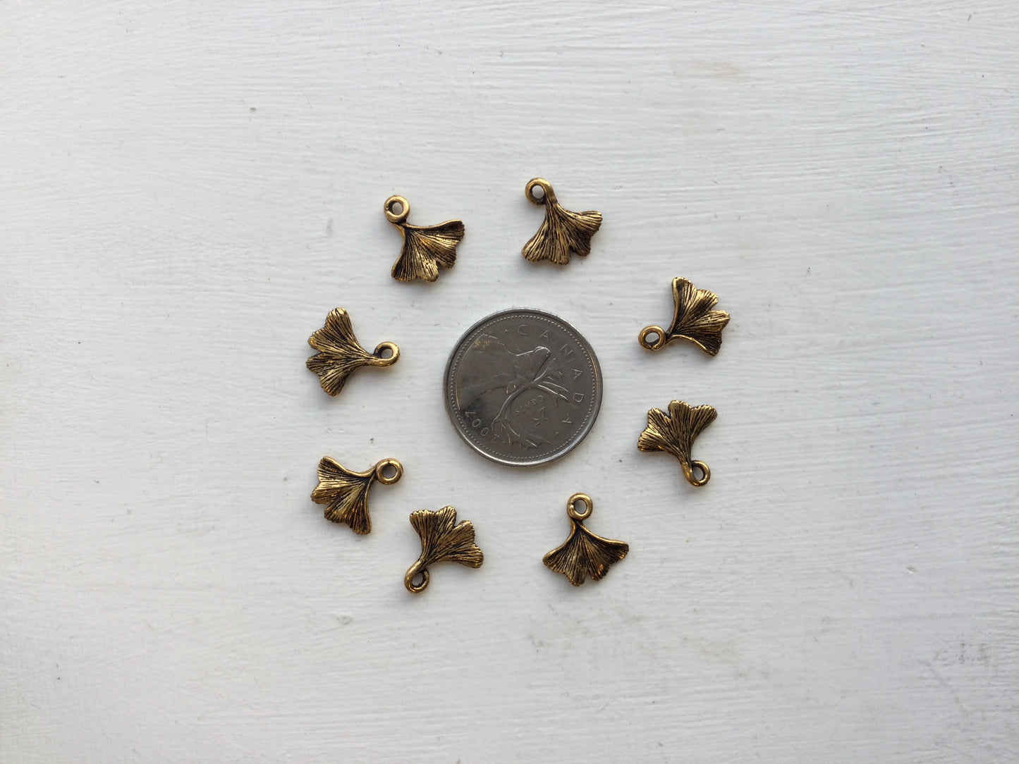 Brass Flower - Ginko Petal Charm
