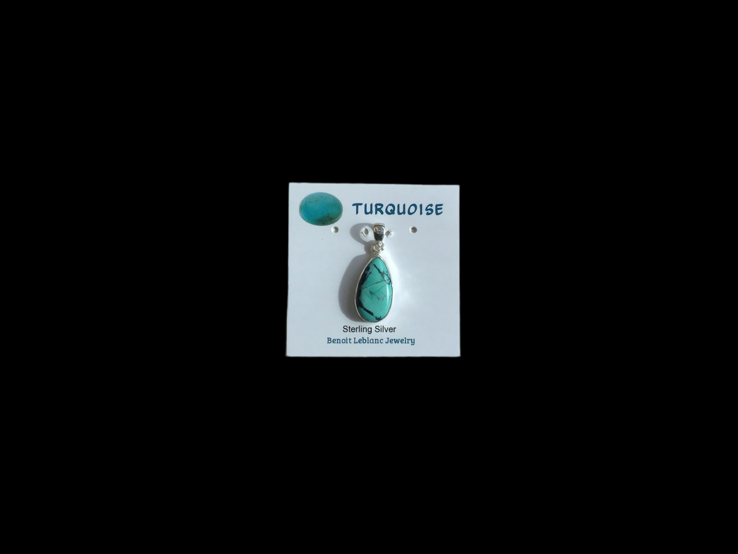 Turquoise Teardrop Pendant