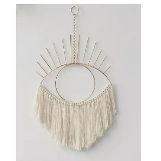 Cotton Rope Metal Evil Eye